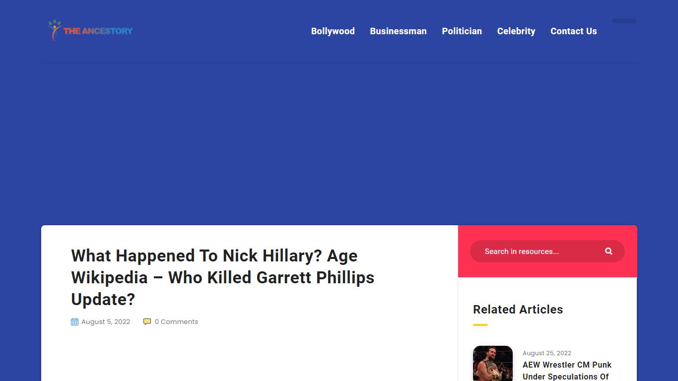 What Happened To Nick Hillary? Age Wikipedia - Who Killed Garrett ...